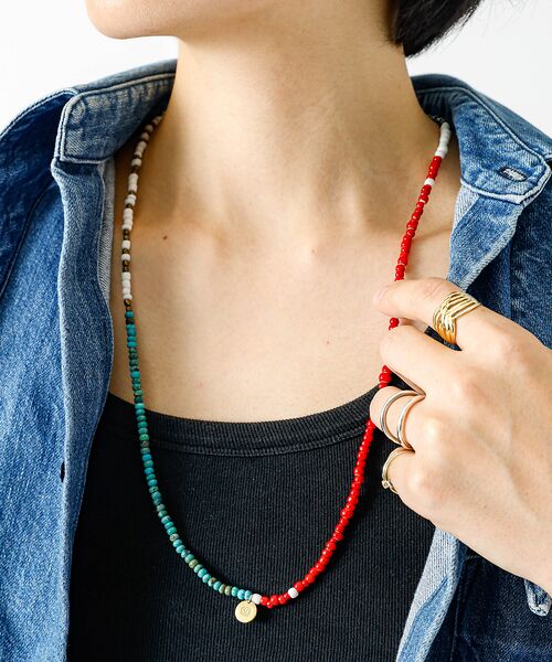 Rouge vif la cle / ルージュ・ヴィフ ラクレ ネックレス・ペンダント・チョーカー | 【Le Melange/ル・メランジュ】ビースロングネックレス / ユニセックス | 詳細5