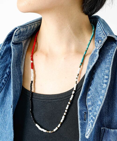 Rouge vif la cle / ルージュ・ヴィフ ラクレ ネックレス・ペンダント・チョーカー | 【Le Melange/ル・メランジュ】ビースロングネックレス / ユニセックス | 詳細6