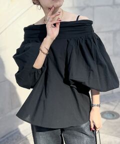 Rouge vif la cle / ルージュ・ヴィフ ラクレ シャツ・ブラウス | コットンオフショルボリュームブラウス