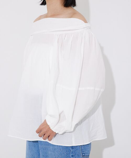 Rouge vif la cle / ルージュ・ヴィフ ラクレ シャツ・ブラウス | コットンオフショルボリュームブラウス | 詳細14