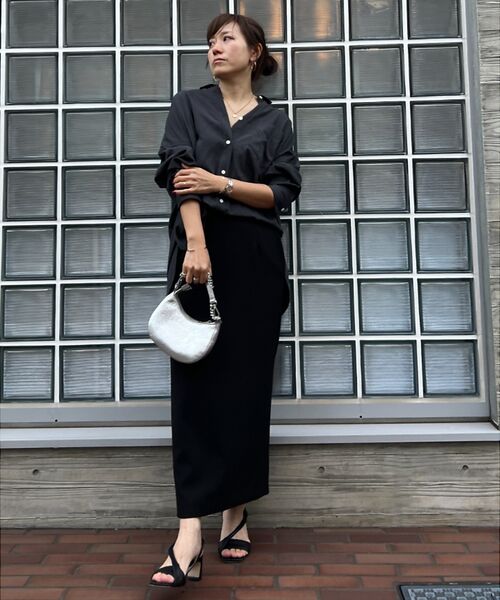 Rouge vif la cle / ルージュ・ヴィフ ラクレ シャツ・ブラウス | とろみレーヨンオーバーサイズシャツ | 詳細18