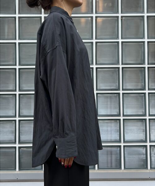 Rouge vif la cle / ルージュ・ヴィフ ラクレ シャツ・ブラウス | とろみレーヨンオーバーサイズシャツ | 詳細20