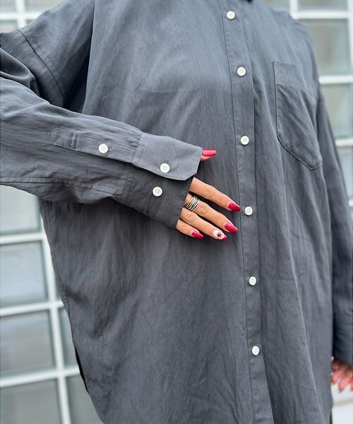 Rouge vif la cle / ルージュ・ヴィフ ラクレ シャツ・ブラウス | とろみレーヨンオーバーサイズシャツ | 詳細22