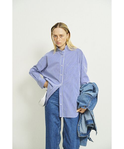 Rouge vif la cle / ルージュ・ヴィフ ラクレ シャツ・ブラウス | ストライプタックフォルムシャツ | 詳細12