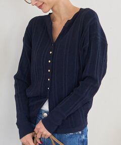 Rouge vif la cle / ルージュ・ヴィフ ラクレ ニット・セーター | 変形ストライプ前後2WAYニット / カーディガン