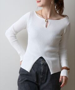 Rouge vif la cle / ルージュ・ヴィフ ラクレ ニット・セーター | 【一部店舗限定】 カットアウトリブニット