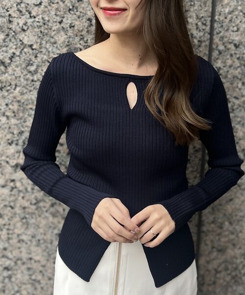 Rouge vif la cle / ルージュ・ヴィフ ラクレ ニット・セーター | 【一部店舗限定】 カットアウトリブニット | 詳細22