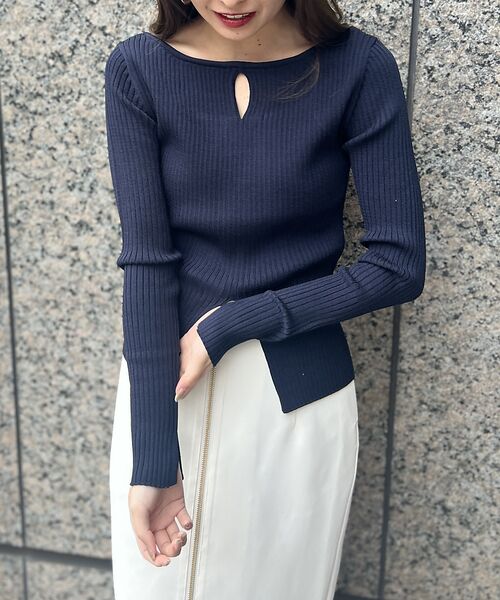 Rouge vif la cle / ルージュ・ヴィフ ラクレ ニット・セーター | 【一部店舗限定】 カットアウトリブニット | 詳細24