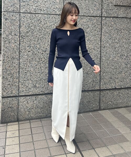 Rouge vif la cle / ルージュ・ヴィフ ラクレ ニット・セーター | 【一部店舗限定】 カットアウトリブニット | 詳細26