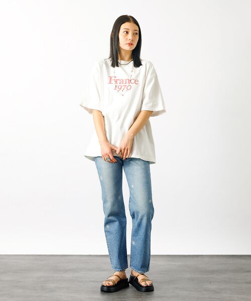レミレリーフ テンジクレギュラーTシャツ 半袖 ベージュ ロゴT Mサイズ レミレリーフ テンジクレギュラーTシャツ 半袖 ベージュ ロゴT M