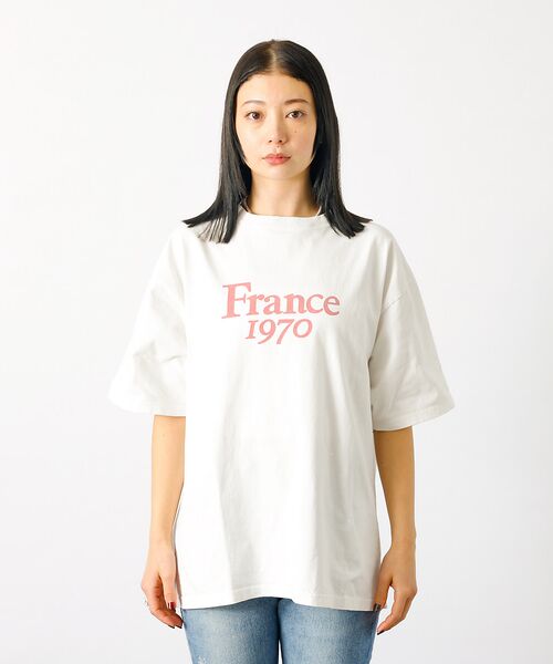 Rouge vif la cle / ルージュ・ヴィフ ラクレ Tシャツ | 【REMI RELIEF / レミレリーフ】ロゴTシャツ / SP加工14/天竺 | 詳細5