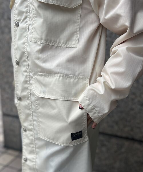 Rouge vif la cle / ルージュ・ヴィフ ラクレ ブルゾン | 【TAION/タイオン】ナイロン フード コート / ノンダウン ミリタリー【W | 詳細11