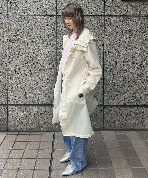 Rouge vif la cle / ルージュ・ヴィフ ラクレ ブルゾン | 【TAION/タイオン】ナイロン フード コート / ノンダウン ミリタリー【W | 詳細14