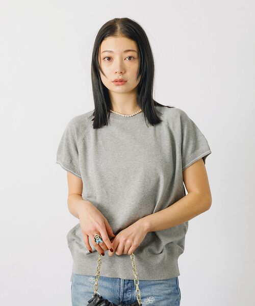 Rouge vif la cle / ルージュ・ヴィフ ラクレ ニット・セーター | 【SOMETHING/サムシング】コットンニットプルオーバー / ラグラン【WE | 詳細1