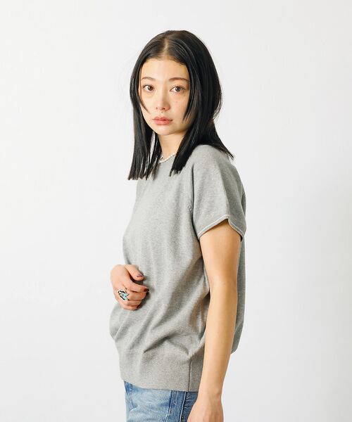 Rouge vif la cle / ルージュ・ヴィフ ラクレ ニット・セーター | 【SOMETHING/サムシング】コットンニットプルオーバー / ラグラン【WE | 詳細3