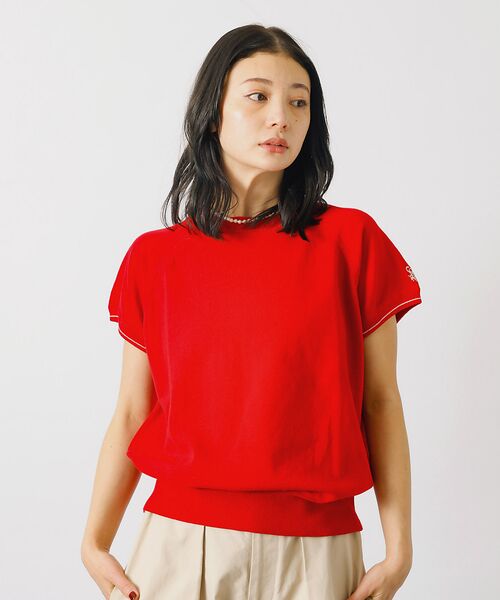 Rouge vif la cle / ルージュ・ヴィフ ラクレ ニット・セーター | 【SOMETHING/サムシング】コットンニットプルオーバー / ラグラン【WE | 詳細14