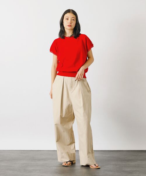 Rouge vif la cle / ルージュ・ヴィフ ラクレ ニット・セーター | 【SOMETHING/サムシング】コットンニットプルオーバー / ラグラン【WE | 詳細15