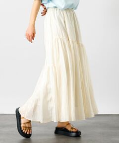 Rouge vif la cle / ルージュ・ヴィフ ラクレ ロング・マキシ丈スカート | 【MICA&DEAL/マイカアンドディール】ギャザースカート【WEB限定】