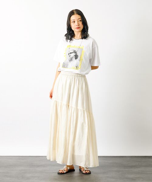 Rouge vif la cle / ルージュ・ヴィフ ラクレ ロング・マキシ丈スカート | 【MICA&DEAL/マイカアンドディール】ギャザースカート【WEB限定】 | 詳細5