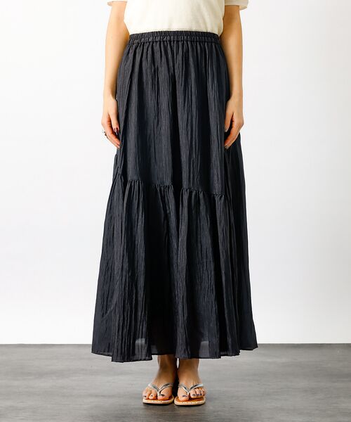 Rouge vif la cle / ルージュ・ヴィフ ラクレ ロング・マキシ丈スカート | 【MICA&DEAL/マイカアンドディール】ギャザースカート【WEB限定】 | 詳細18