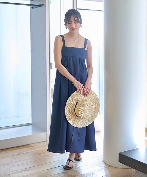 Rouge vif la cle / ルージュ・ヴィフ ラクレ ワンピース | デニムライクベアキャミワンピース | 詳細4