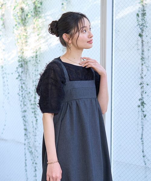 Rouge vif la cle｜デニムライクベアキャミワンピース | Rakuten
