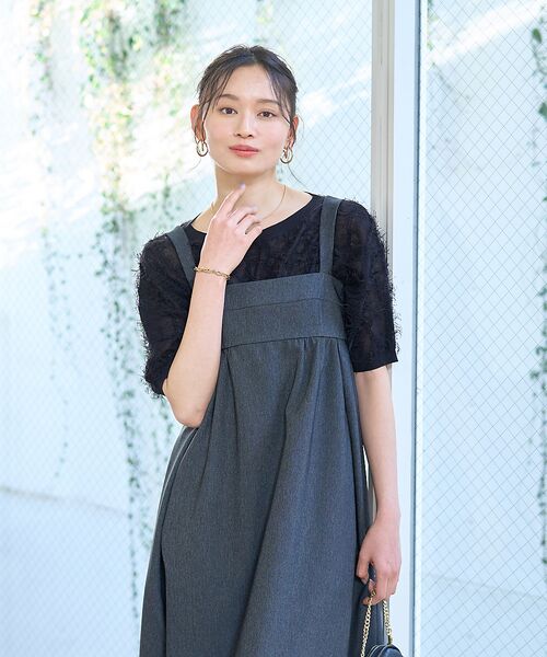 Rouge vif la cle / ルージュ・ヴィフ ラクレ ワンピース | デニムライクベアキャミワンピース | 詳細10