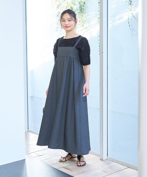 Rouge vif la cle / ルージュ・ヴィフ ラクレ ワンピース | デニムライクベアキャミワンピース | 詳細12