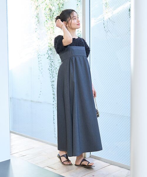 Rouge vif la cle / ルージュ・ヴィフ ラクレ ワンピース | デニムライクベアキャミワンピース | 詳細14