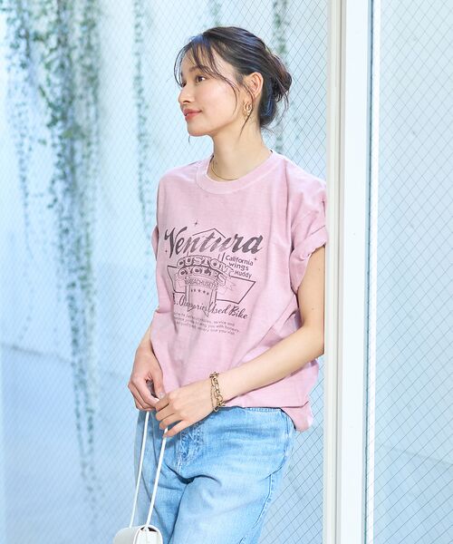 前後ロゴコンパクトT（Tシャツ/カットソー）｜Rouge vif Anna