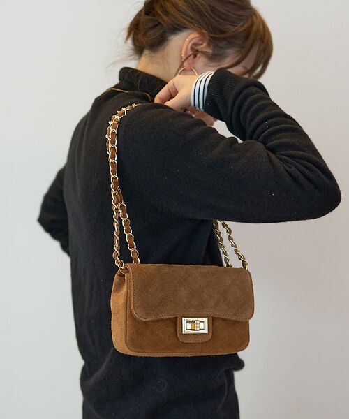 Rouge vif la cle / ルージュ・ヴィフ ラクレ ショルダーバッグ | 【AULENTTI/オウレンティ】チェーンスエードミニショルダー | 詳細6