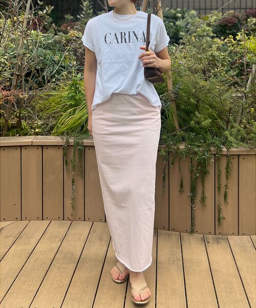 Rouge vif la cle / ルージュ・ヴィフ ラクレ ロング・マキシ丈スカート | 【MICA&DEAL /マイカアンドディール】タイトイージースカート | 詳細5