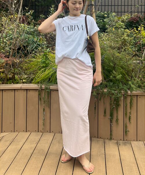 Rouge vif la cle / ルージュ・ヴィフ ラクレ ロング・マキシ丈スカート | 【MICA&DEAL /マイカアンドディール】タイトイージースカート | 詳細8