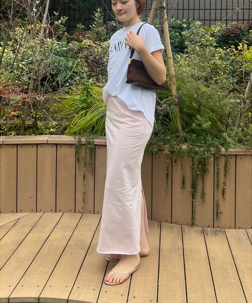 Rouge vif la cle / ルージュ・ヴィフ ラクレ ロング・マキシ丈スカート | 【MICA&DEAL /マイカアンドディール】タイトイージースカート | 詳細9