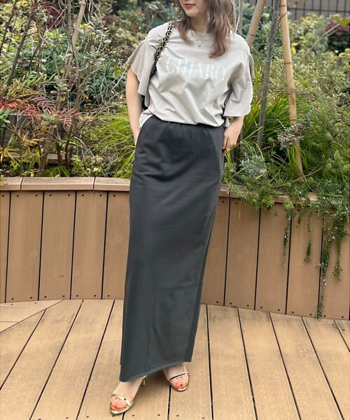 Rouge vif la cle / ルージュ・ヴィフ ラクレ ロング・マキシ丈スカート | 【MICA&DEAL /マイカアンドディール】タイトイージースカート | 詳細20