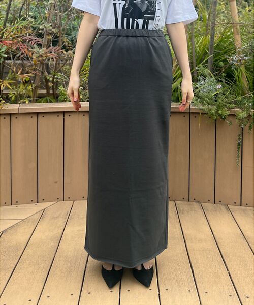 Rouge vif la cle / ルージュ・ヴィフ ラクレ ロング・マキシ丈スカート | 【MICA&DEAL /マイカアンドディール】タイトイージースカート | 詳細21