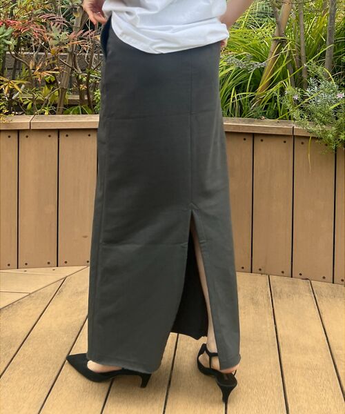 Rouge vif la cle / ルージュ・ヴィフ ラクレ ロング・マキシ丈スカート | 【MICA&DEAL /マイカアンドディール】タイトイージースカート | 詳細13