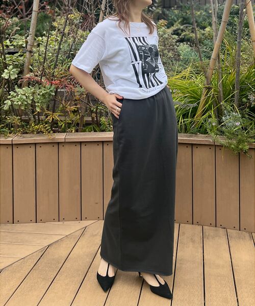 Rouge vif la cle / ルージュ・ヴィフ ラクレ ロング・マキシ丈スカート | 【MICA&DEAL /マイカアンドディール】タイトイージースカート | 詳細15