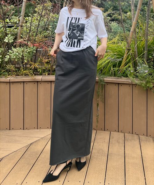 Rouge vif la cle / ルージュ・ヴィフ ラクレ ロング・マキシ丈スカート | 【MICA&DEAL /マイカアンドディール】タイトイージースカート | 詳細16