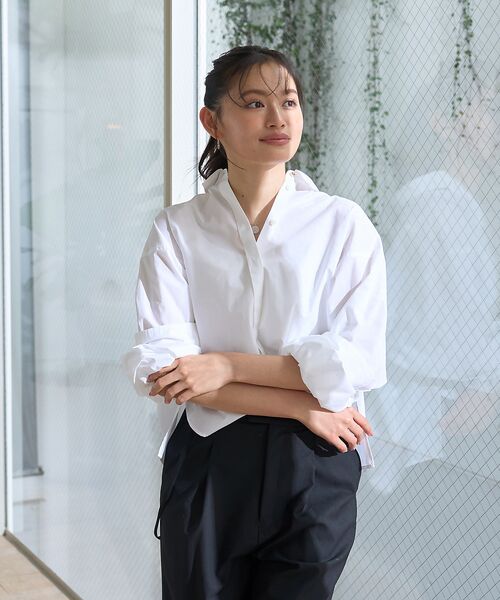 Rouge vif la cle / ルージュ・ヴィフ ラクレ シャツ・ブラウス | バックコクーンBIGシャツ | 詳細1