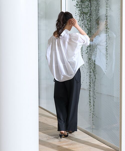 Rouge vif la cle / ルージュ・ヴィフ ラクレ シャツ・ブラウス | バックコクーンBIGシャツ | 詳細10