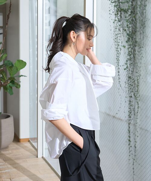 Rouge vif la cle / ルージュ・ヴィフ ラクレ シャツ・ブラウス | バックコクーンBIGシャツ | 詳細2