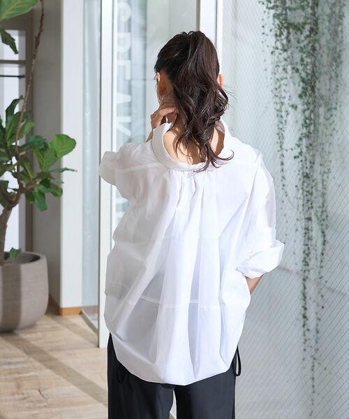 Rouge vif la cle / ルージュ・ヴィフ ラクレ シャツ・ブラウス | バックコクーンBIGシャツ | 詳細3