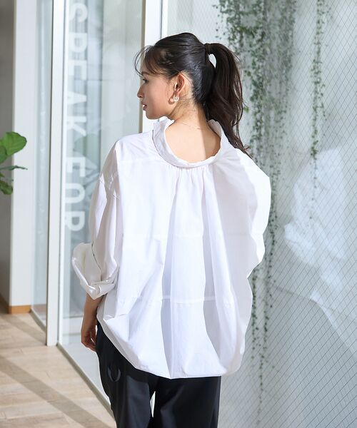 Rouge vif la cle / ルージュ・ヴィフ ラクレ シャツ・ブラウス | バックコクーンBIGシャツ | 詳細4