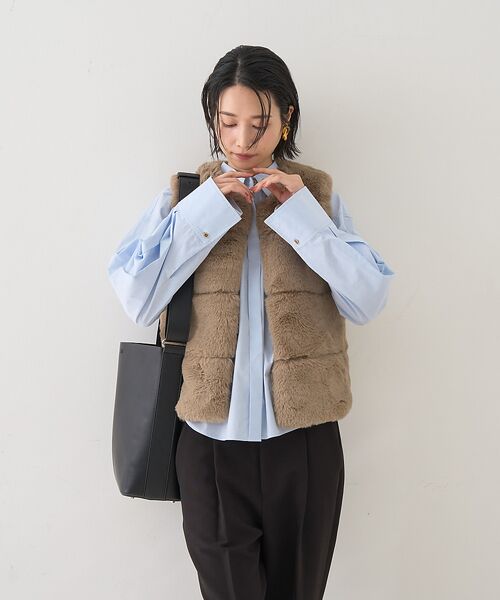 Rouge vif la cle / ルージュ・ヴィフ ラクレ シャツ・ブラウス | バックコクーンBIGシャツ | 詳細20