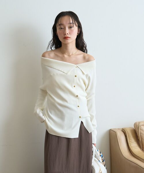 Rouge vif la cle / ルージュ・ヴィフ ラクレ ニット・セーター | オフショルレディニットプルオバー | 詳細2