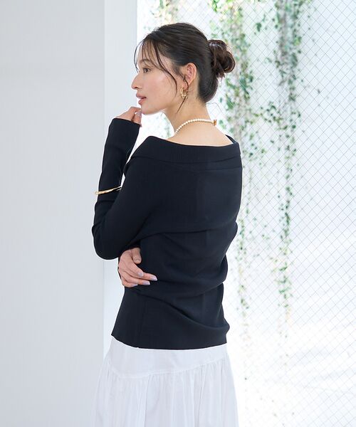 Rouge vif la cle / ルージュ・ヴィフ ラクレ ニット・セーター | オフショルレディニットプルオバー | 詳細15