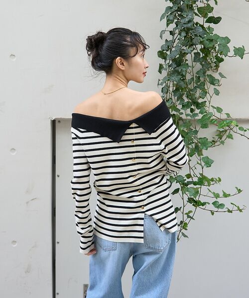 Rouge vif la cle / ルージュ・ヴィフ ラクレ ニット・セーター | オフショルレディニットプルオバー | 詳細20