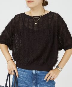 Rouge vif la cle / ルージュ・ヴィフ ラクレ ニット・セーター | シアーフリンジニット フレンチプルオーバー