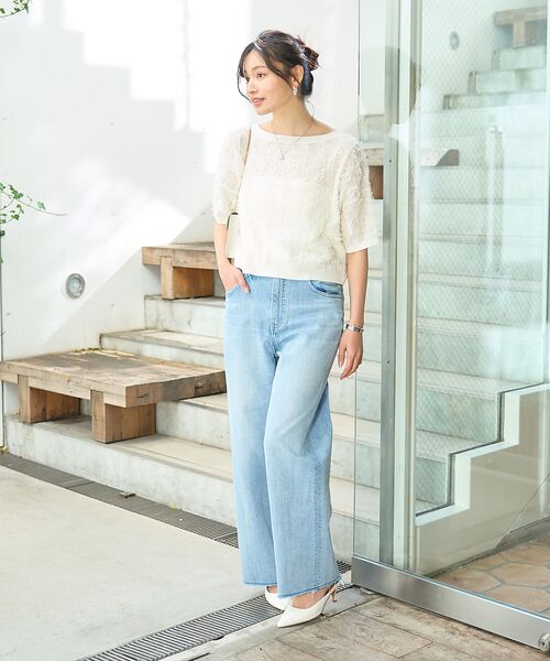 Rouge vif la cle / ルージュ・ヴィフ ラクレ ニット・セーター | シアーフリンジニット フレンチプルオーバー | 詳細4